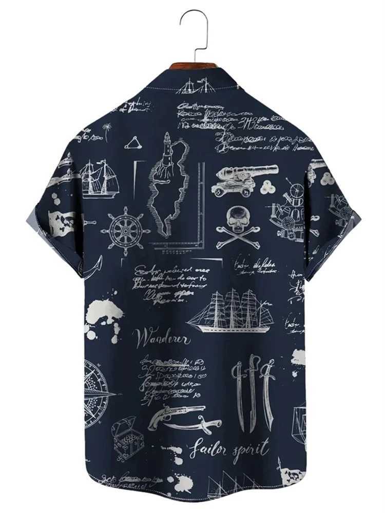 2024 new mens shirt 3D print short-sleeved shirt Hawaiian shirt fashion casual 6xl comfortable breathable fabric W250627