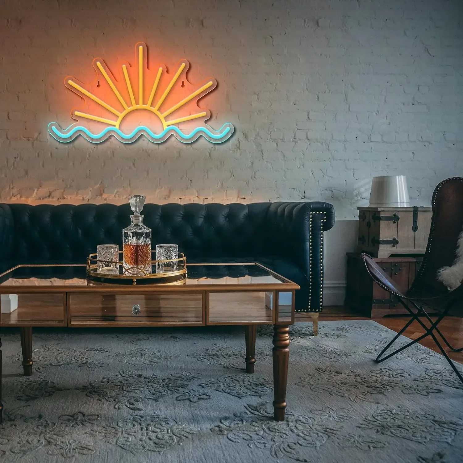 Sunrise Sunset Neon Sign Led Neon Signs Beach Sea Wave Led Neon lights for Living Room Party Bar Decor USB Powered With DimmerXJ250626