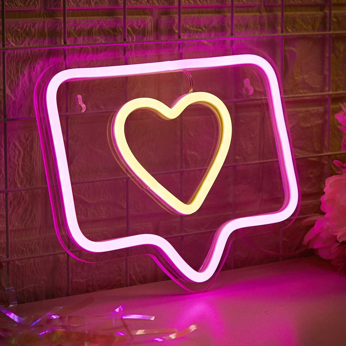 Chi-buy Backboard LED Neon Sign USB Powered Neon Signs Night Light 3D Wall Art Game Room Bedroom Living Room Decor Lamp Signs XJ250626
