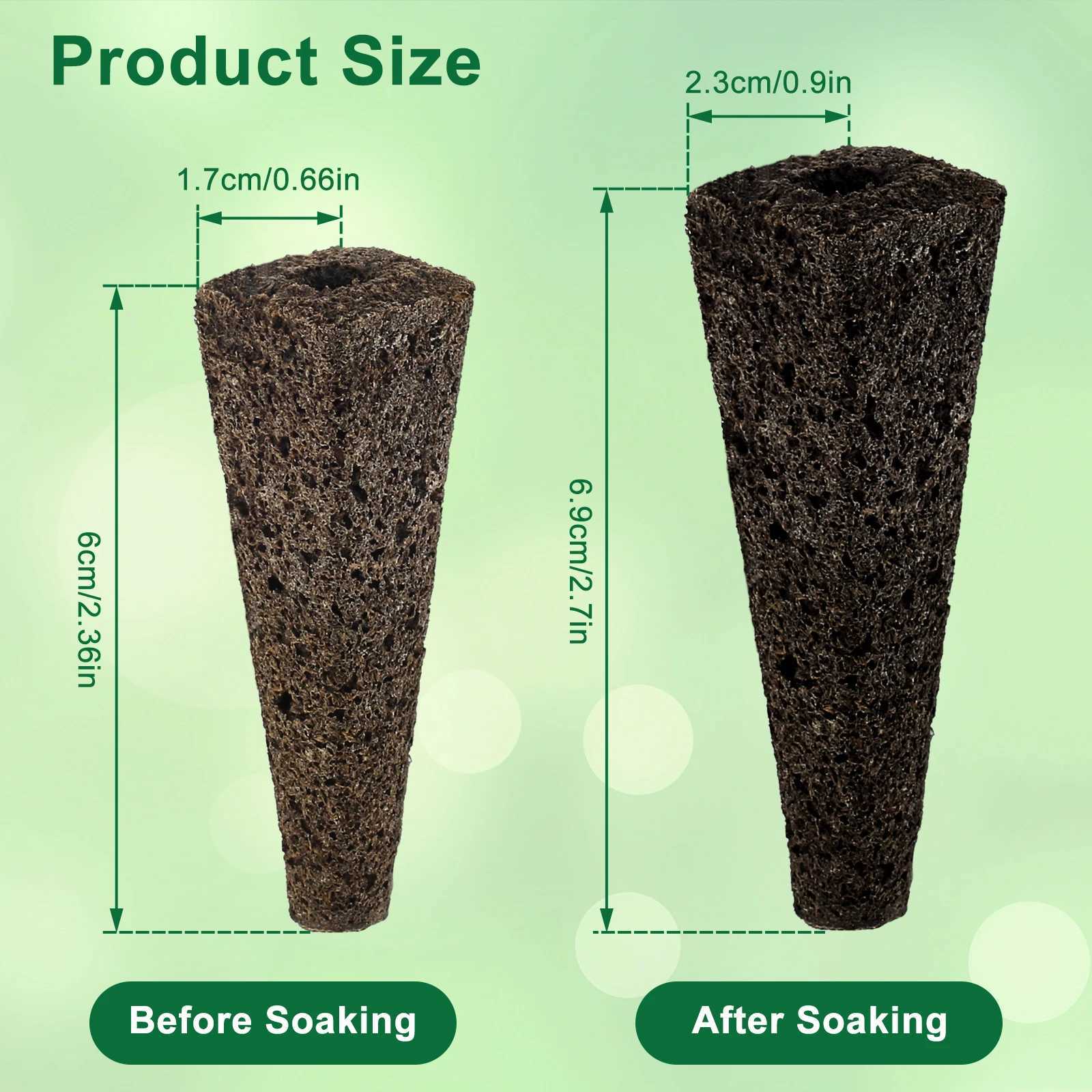 50/100Pcs Seed Grow Sponges Replacement Root Hydroponics Indoor Garden System Sponges Water Absorbent Grow Pod Kit X250627 - view 5
