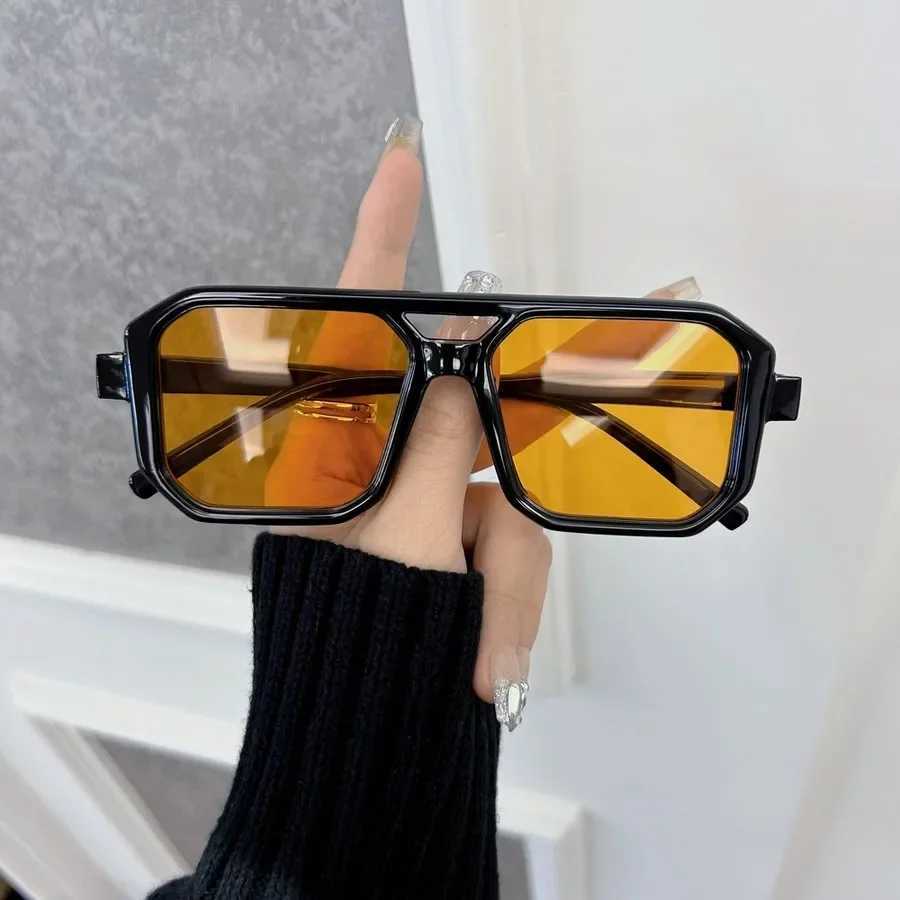 Designer Brand Square Sunglasses Women Men Casual Rectangle Frame Sun Glasses Female Mirror Colors Luxurious Fashion U250627