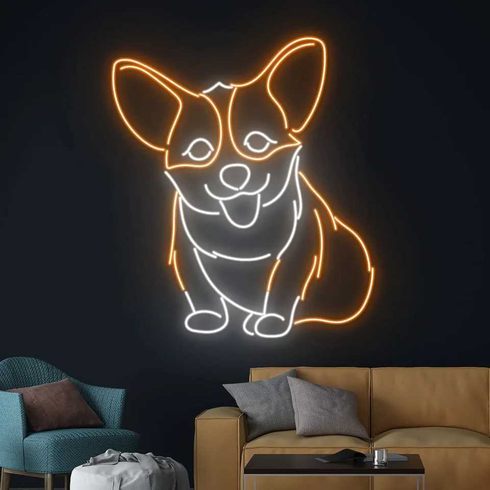 Ped Dog Neon Sign Animal Neon Pet Shop Art Neon Wall Decor Home Pub Bar Decor Kid Room Decor XJ250626