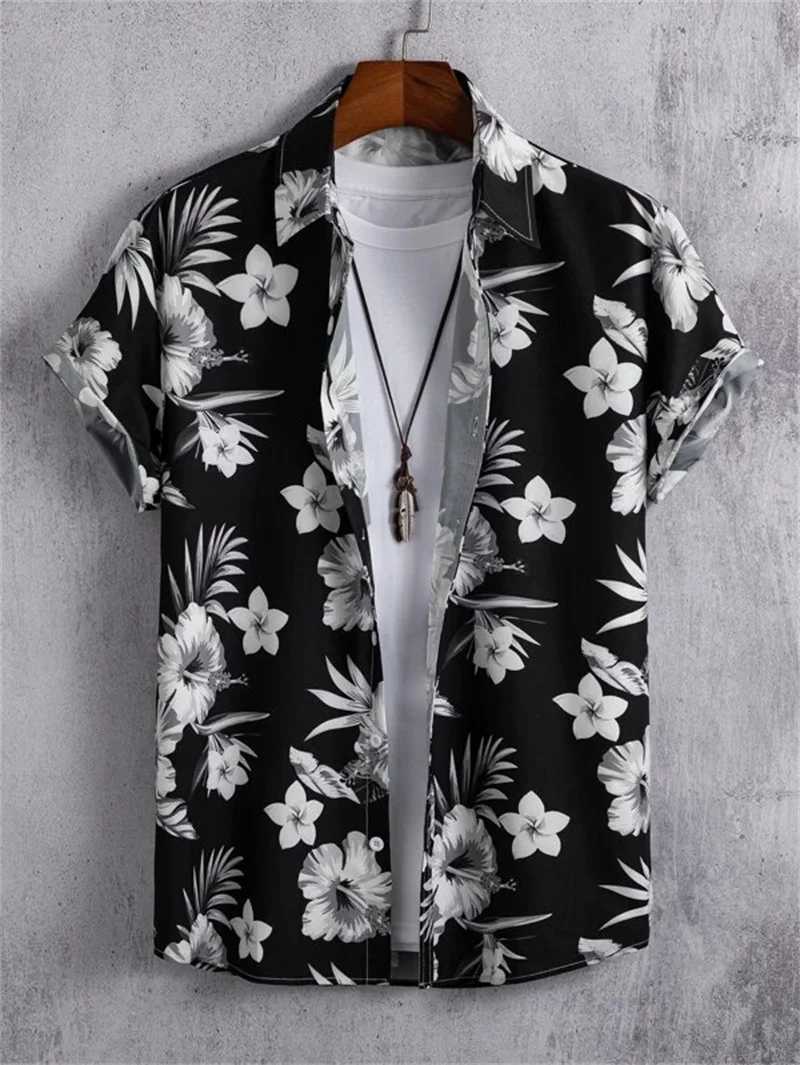 Hawaiian 3D Coconut Tree Top Mens Summer Beach Casual Clothing Street Outdoor Party Mens Shirt Loose Breathable Mens Clothing W250627