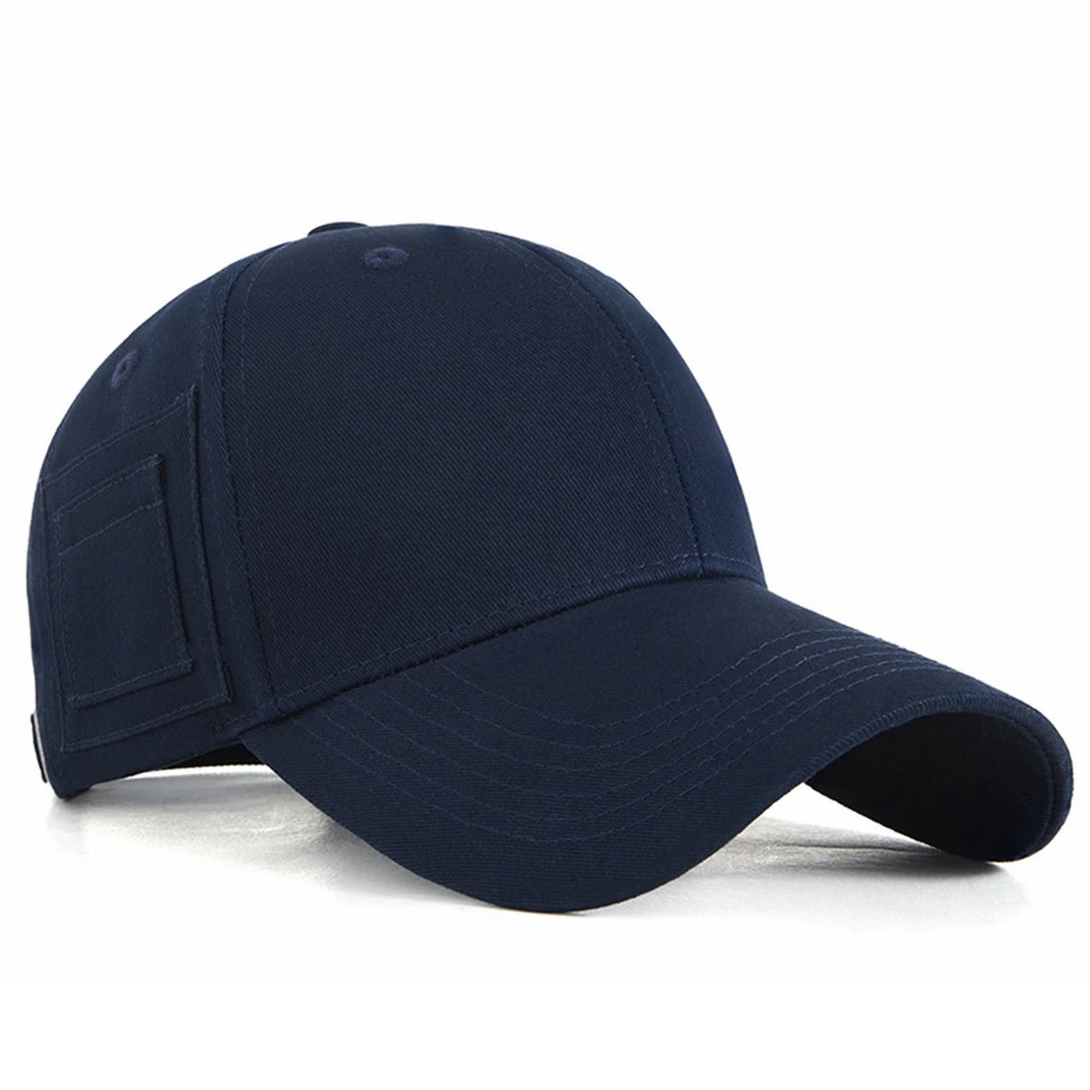 High Quality Baseball Cap with Sunglasses Holder and Pen Pocket Lady Fashion Sun Caps Big Head Men Sports Oversize Hat 250626