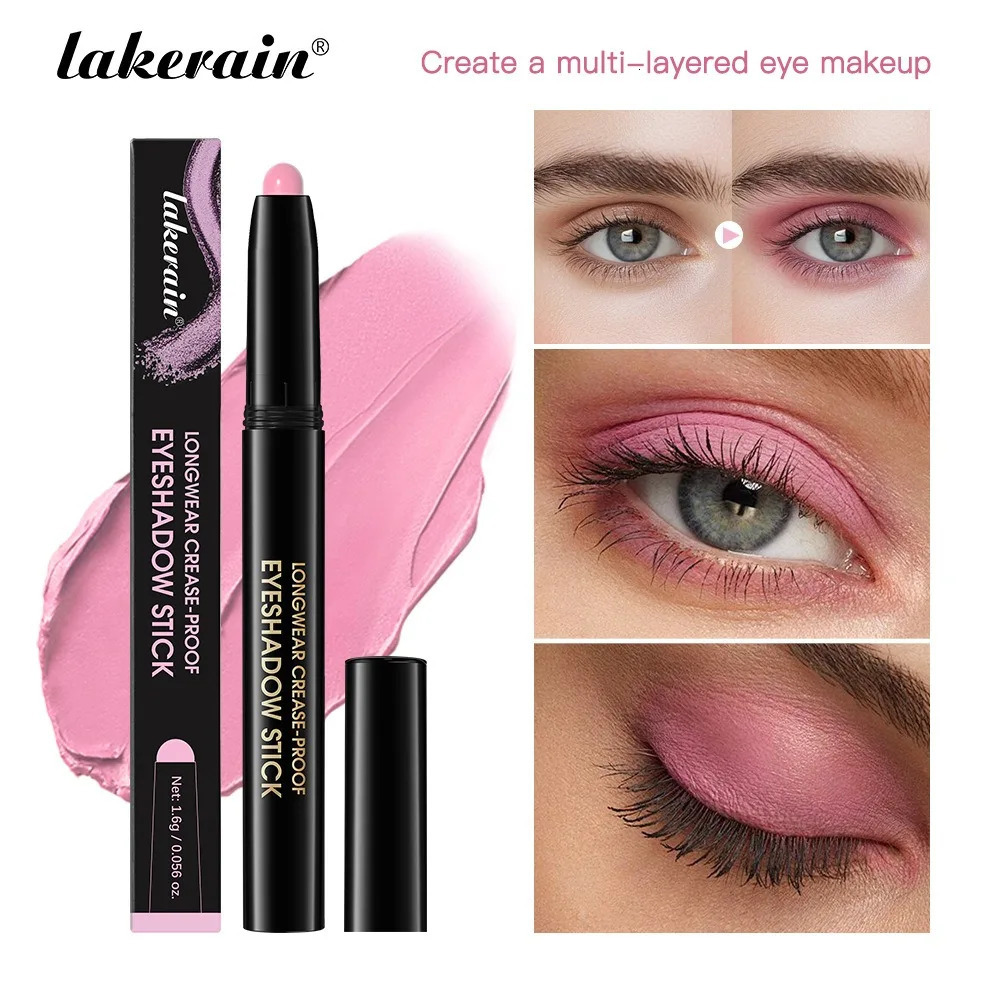 10 Colors Longwear Crease-proof Eyeshadow Pencil Stick Lasting Glitter Shimmer Matte Eye Shadow Highlighter Pen Eyes Makeup Tool 250627