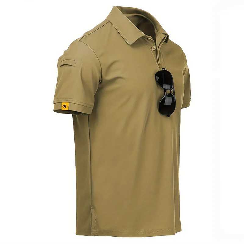 Mens Summer Polo Shirt Short Sleeve Moisture Wicking Golf Running Sports Short Sleeve Collared Shirt Tennis T-Shirt Top XJ250627