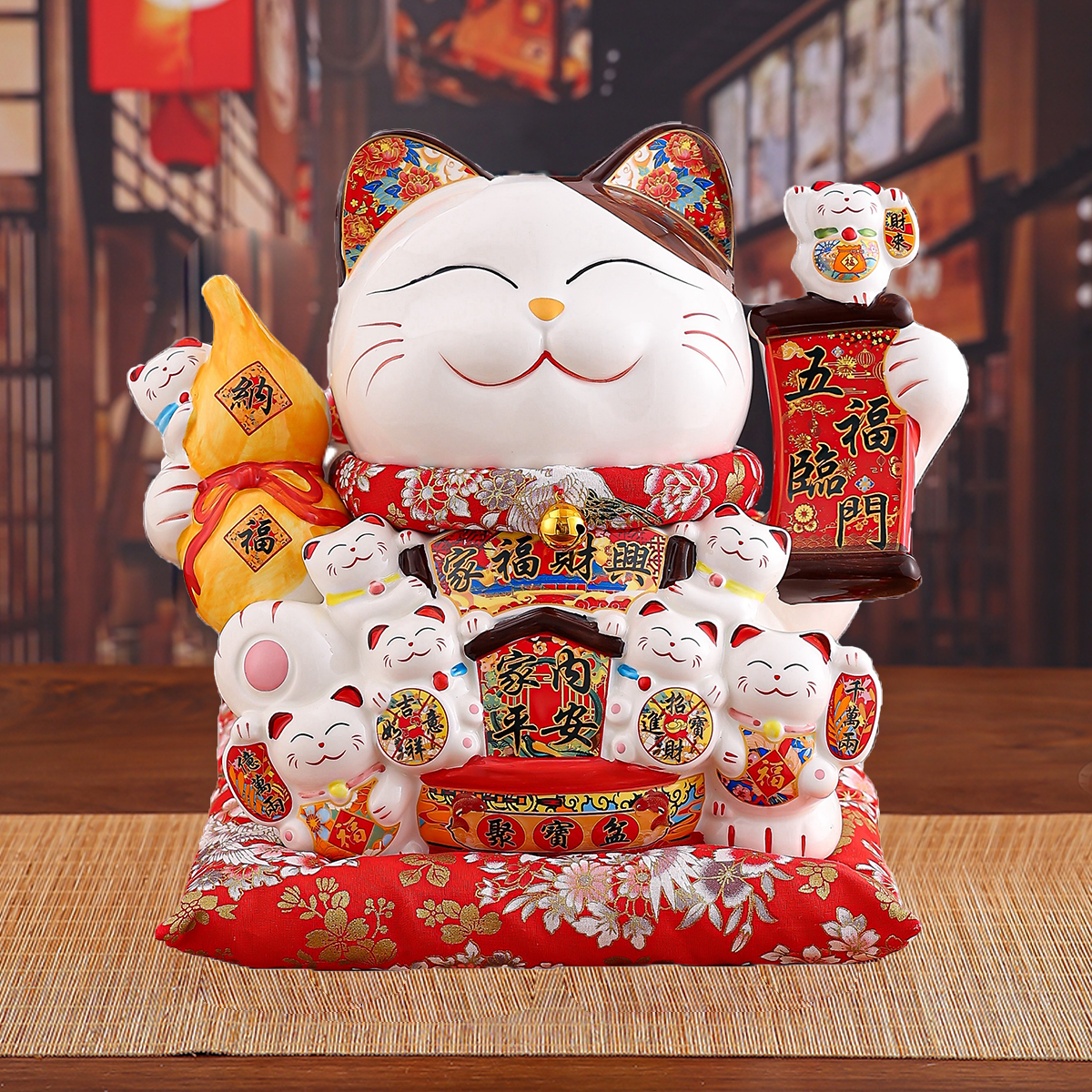 Handcrafted Porcelain Money Box by Zhaocaimao Perfect Accessory for Your Decorative Needs Ceramic Piggy Bank for Living Room - Home Decoration Store O