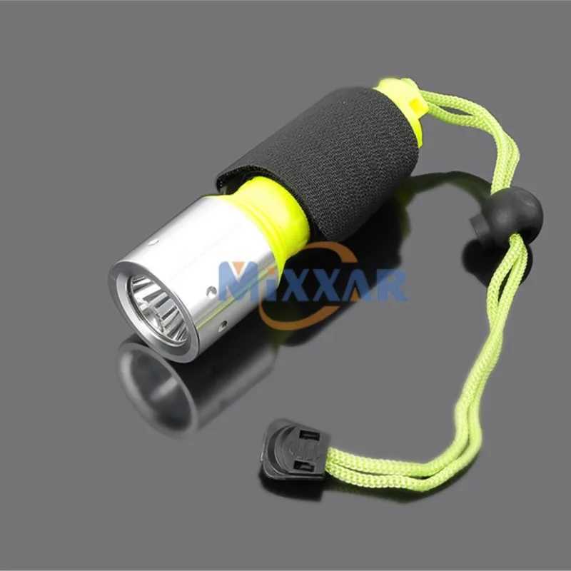 ZK20 Diving Flashlight Q5 LED Lantern Lamp Rechargeable Dive Torch Light 18650 Underwater Diving Scuba Flashlights dropshipping W250701