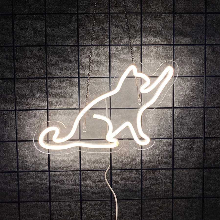 Cat Neon Sign for Wall Decor Cat Lover LED Light Up Signs for Bedroom Man Cave Home Animal Bar Pet Shop Birthday Party Decor XJ250626