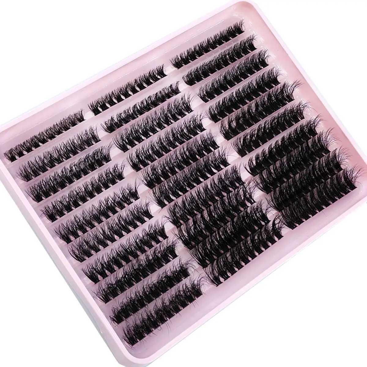 290/300Pcs 5D Fluffy Thick Eyelash Clusters D/DD Curl Wispy Individual Lashes 60+80+00 Mix Eyelash Extensions False Eyelashes W250627