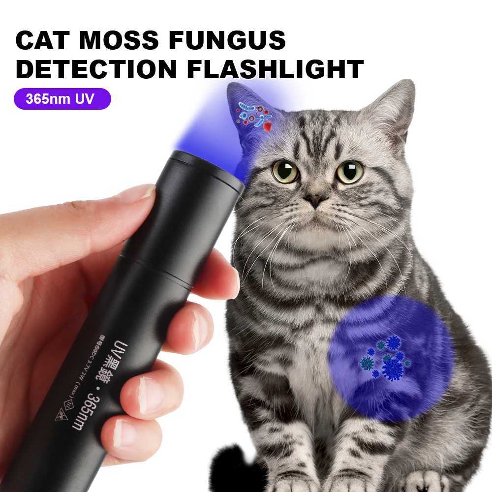 Ultraviolet Torch Black Light 3W USB Rechargeablec 365nm Cat tinea Money Ore Scorpion Detection Urine SV57 Pets UV Flashlight W250701