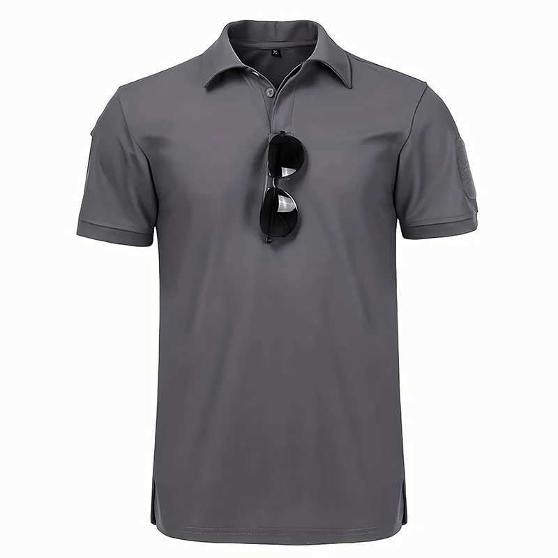 Mens Summer Polo Shirt Short Sleeve Moisture Wicking Golf Running Sports Short Sleeve Collared Shirt Tennis T-Shirt Top XJ250627