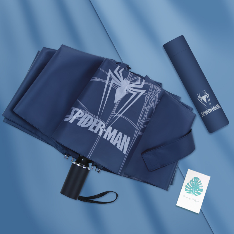 Disney Frozen Children's Umbrella Student Long Handle Sun Umbrella Half-Automatic Umbrella Children's Rain and Sun Umbrella Protective and D