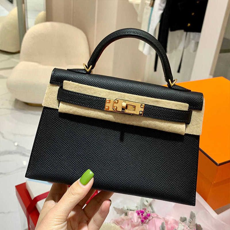 10A designer mini bag shoulder bag handbags women crossbody bag genuine leather tote with lock and key top quality Litchi clutch bag cowhide 19cm 22cm