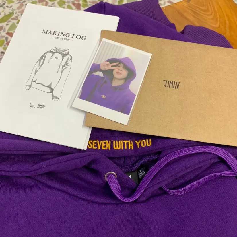 Hoodie Kpop Fashion Seven With You Never Walk Alone Jimin Merch Version Sweatshirt Z250627