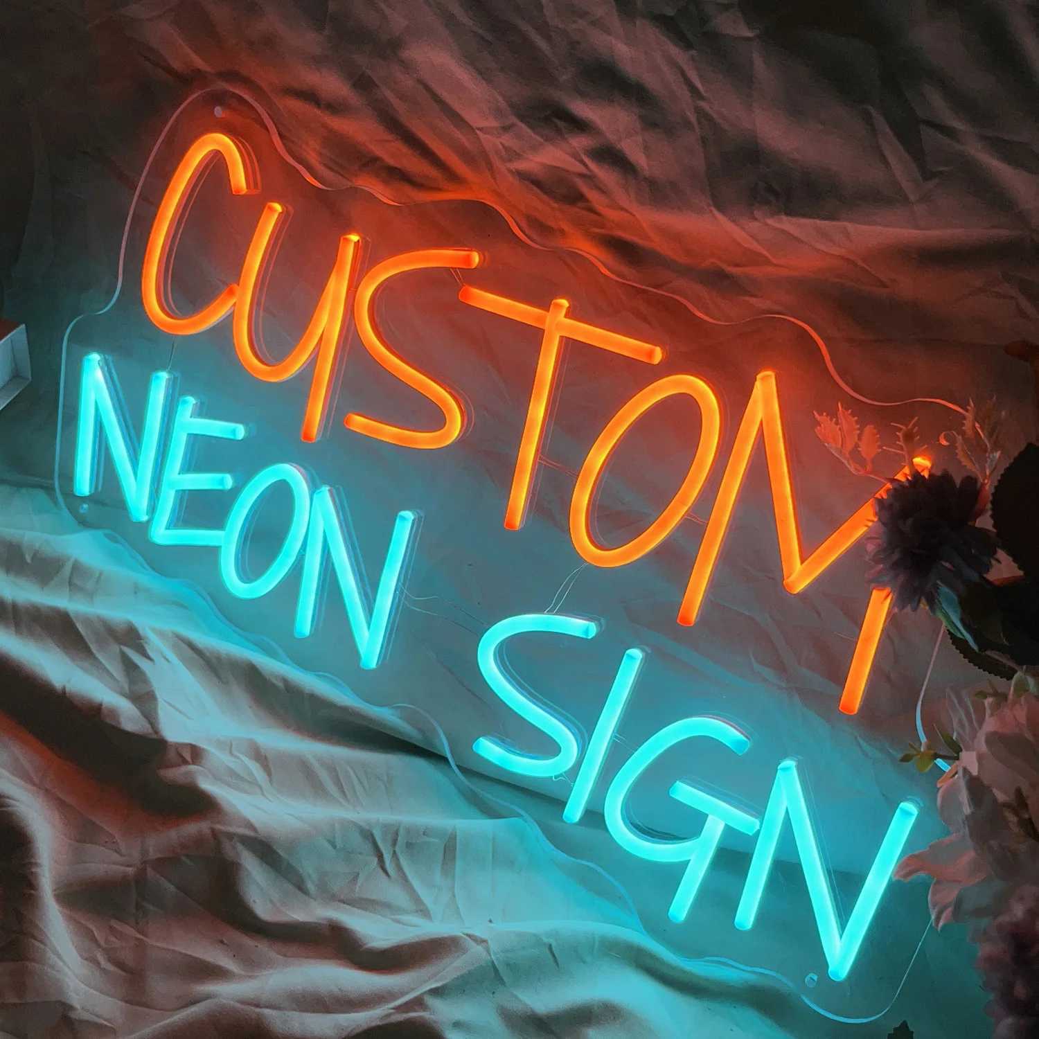 Custom Neon Sign Wedding Decoration Neon Happy Birthday Childrens Gifts Room Home Bedroom Neon Wall Decor LED Light Letters XJ250626