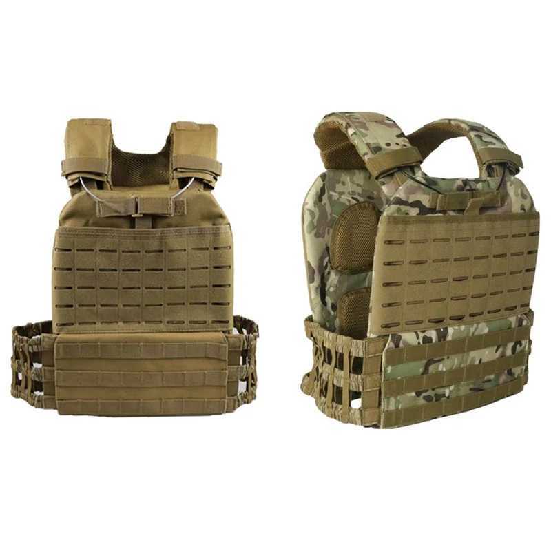 Tactical Training Vest Molle Plate Carrier Hunting Load Bearing Vest Multicolor CS Wargame Protective Assault Vest XJ250627