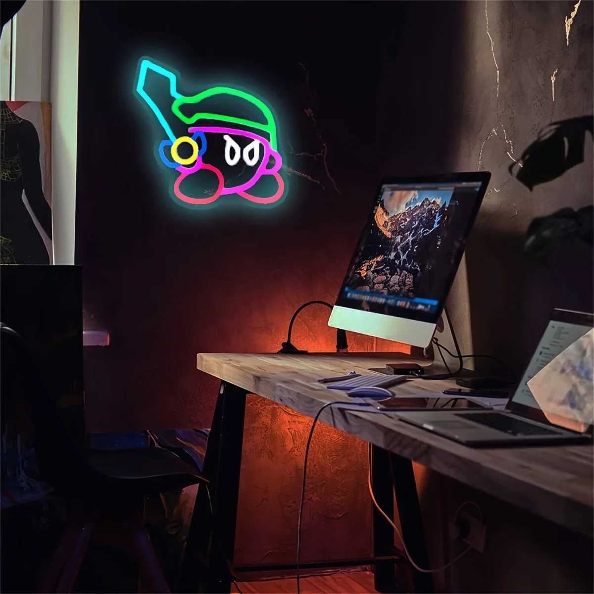Cartoon Character Neon Sign Light - Game Pet LED Wall Accent for Bedroom Living Room Decor Theme Party PropsXJ250626