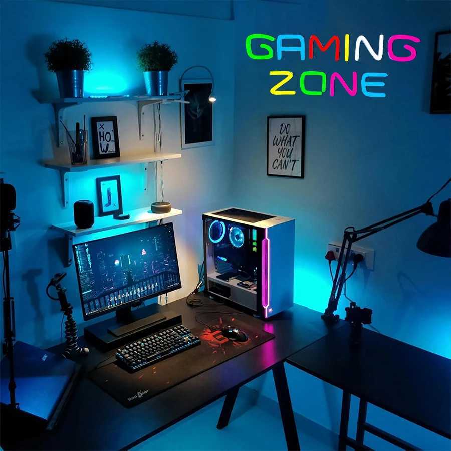 Gaming Zone Neon Sign for Wall Decor LED Neon Light for Game Room Bedroom Gifts for Gamer Gamer Birthday Party Decorations XJ250626