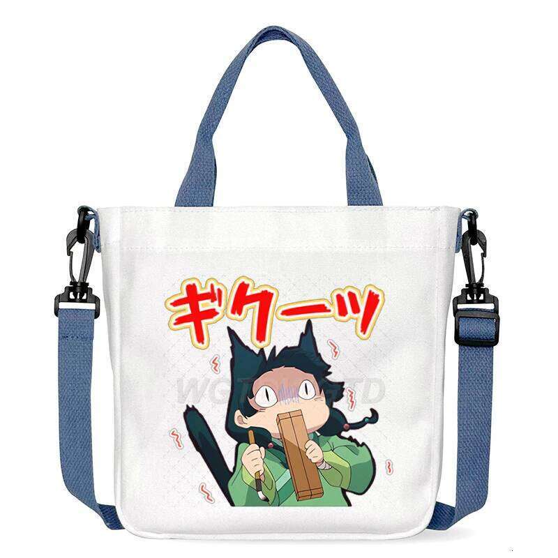 Cartoon The Apothecary Diaries Shoulder Cute Maomao Pattern Canvas Crossbody Bags Casual Anime Women and Kids Messenger Bag