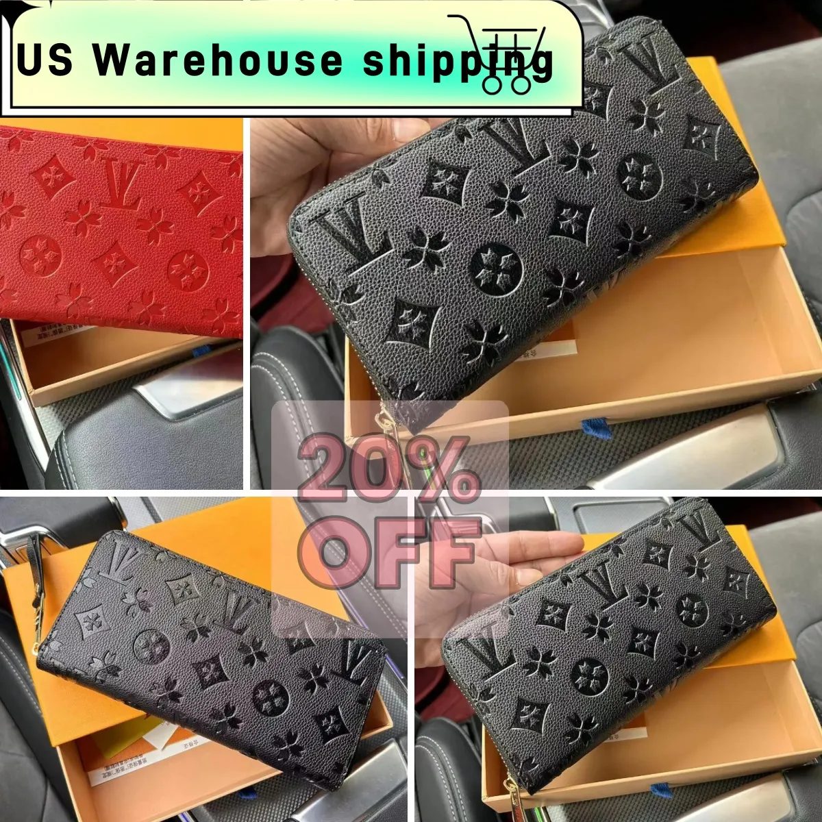 Luxury Fashion For women clutch ladies long wallet pu leather single zipper wallets classical coin purse card holder purses designer bag bags handbag shoulder purse