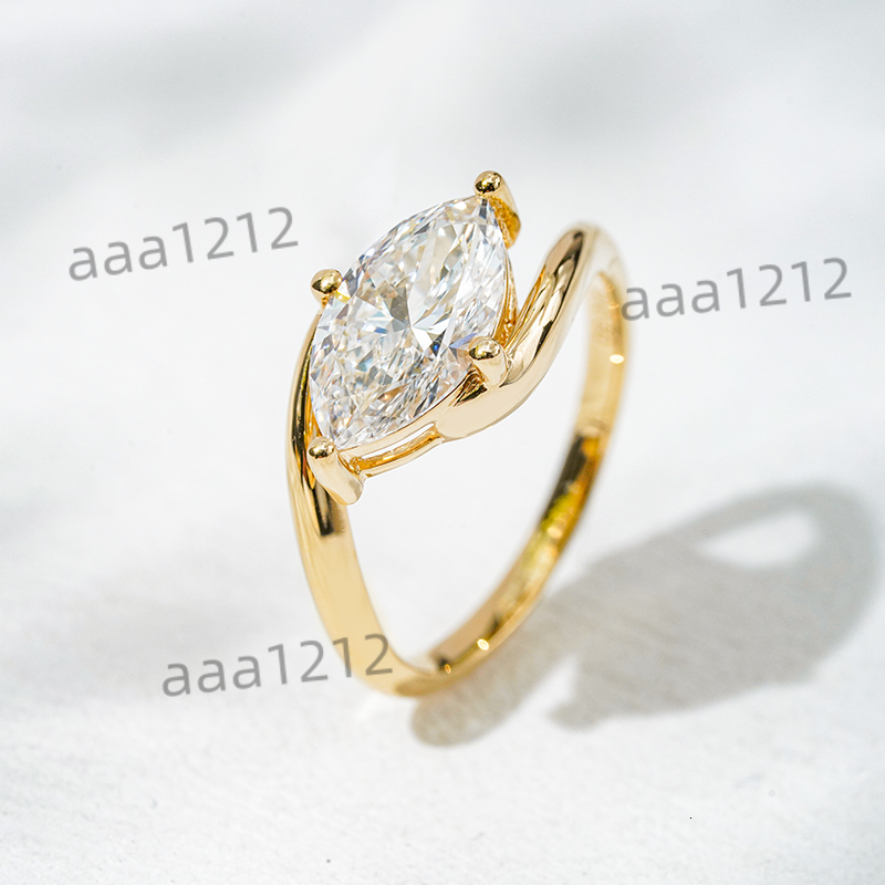 Starsgem Special Design 2CT Marquise Cut DEF VS VVS Lab Grown Diamond Engagement Ring IGI Certified