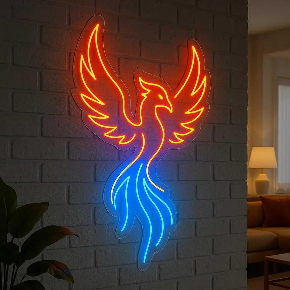 Phoenix Neon SignLegendary Immortal Bird Neon Sign. Bird LED Decor. Mythology Led DecorGift for KidsXJ250626