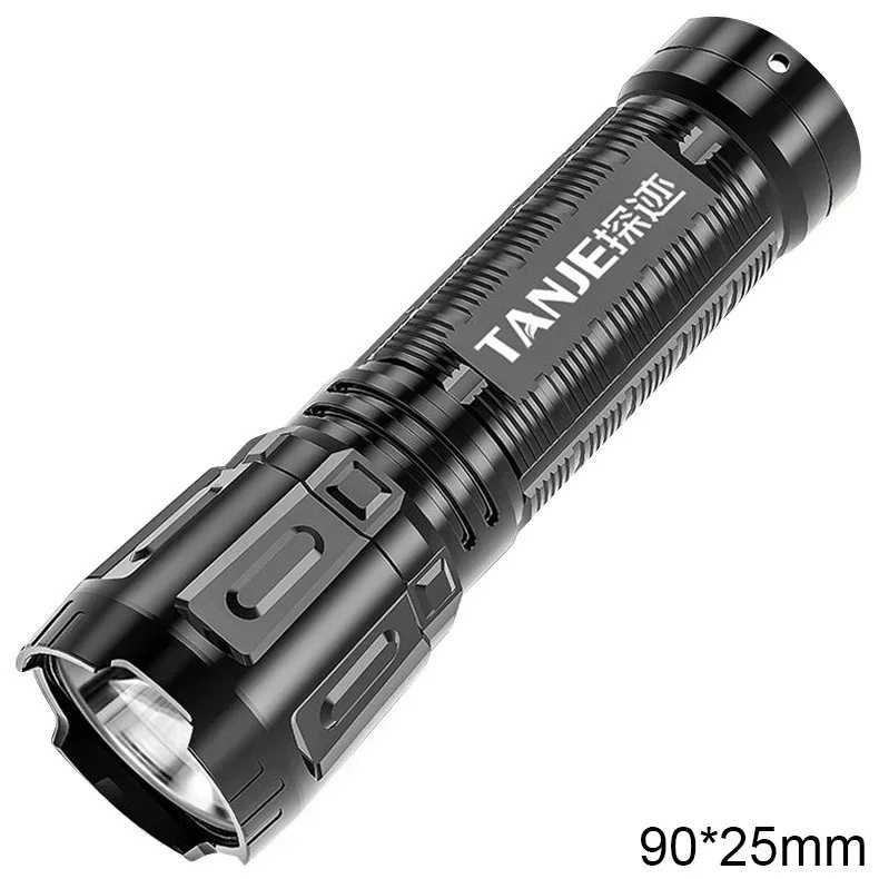 Powerful LED Flashlight Waterproof Tactical Flashlights USB Rechargeable Torch Lantern For Camping Hiking Outdoor Lighting W250701