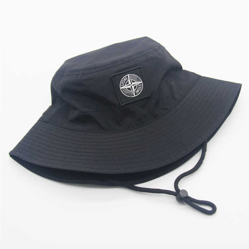 New Drawstring Fisherman Hat Bucket Hat for Women and Men Summer Outdoor Waterproof Fishing H250626 R7F6