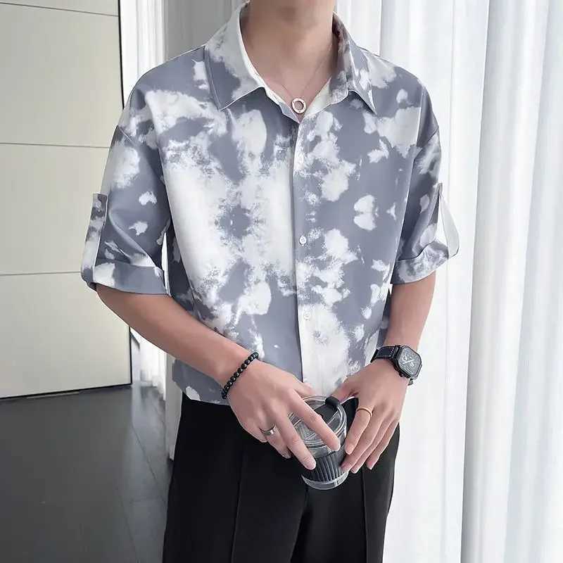 Shirts for Men Short Sleeve Slim Fit Cheap Brand Aesthetic Normal New in Casual High Quality Luxury Fashion 2025 Tops Mens Shirt W250627