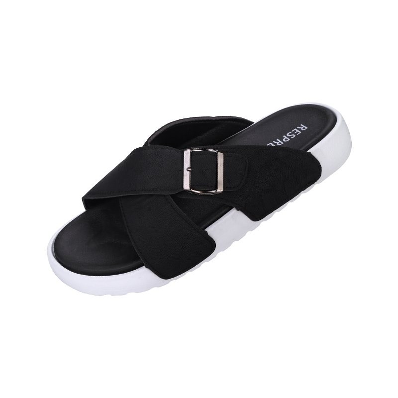 Leather sandals for men and women; indoor and outdoor slippers for men977-1
