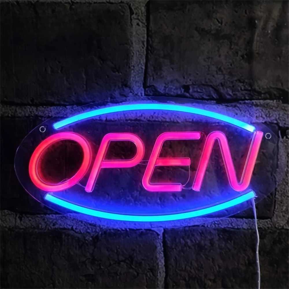 Open Neon Sign LED Neon Light for Commercial Wall Light USB Powered for Bars Shops Coffee Shops Hotels Outdoor Decoration XJ250626