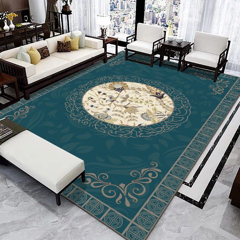 VIKAMA Chinese Living Room Sofa Coffee Table Crystal Pile Rug Bedroom Bedside Large Durable Dirty Resistant Rugs Home Decoration