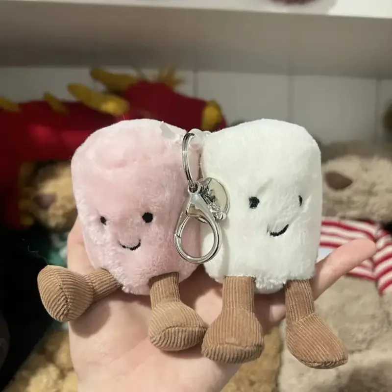 Jelly Cat Plush Cotton Candy Two Tone Cute Soft Two Tone Keychain Bag Pendant Plush Accessories Doll Car Pendant Holiday GiftsXJ250627