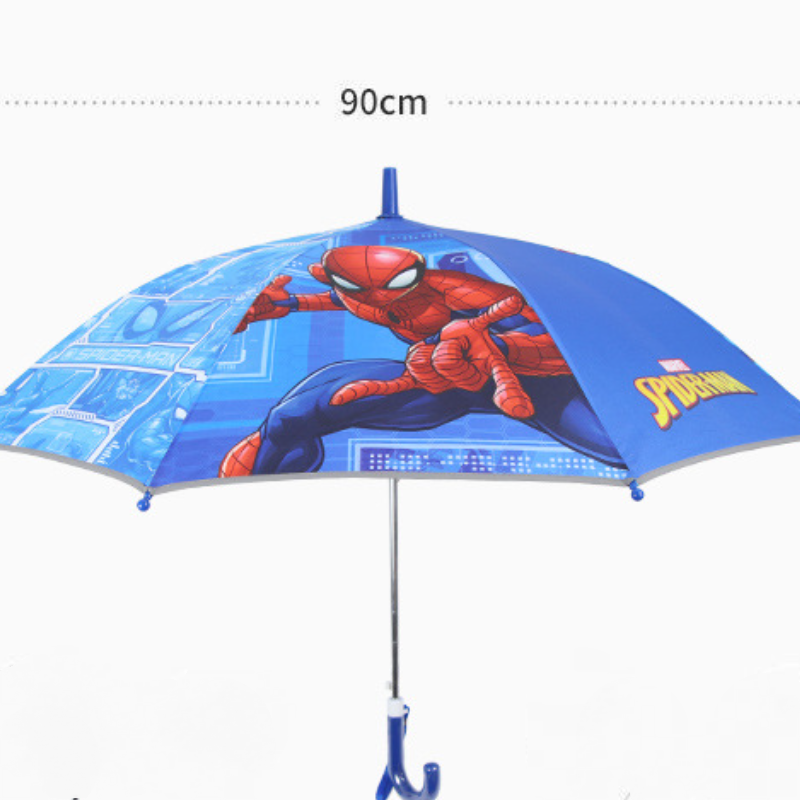 Disney Frozen Children's Umbrella Student Long Handle Sun and Rain Umbrella Half-Automatic Umbrella Protective andurable Design for Children with
