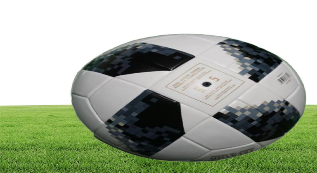 2018 Russia World Cup Top Quality PU Soccer Ball Official Size 5 Football Antislip Seamless Ball Outdoor Sport Training Balls fut5932052