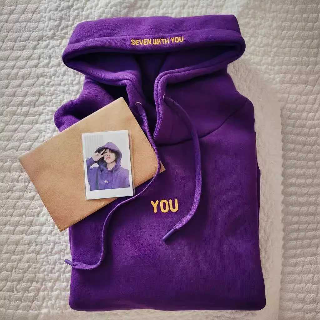 Hoodie Kpop Fashion Seven With You Never Walk Alone Jimin Merch Version Sweatshirt Z250627