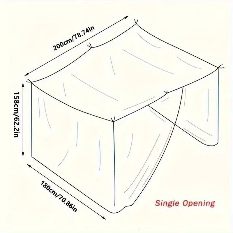 White Mesh Portable Square Foldable Control Mosquito Net Lightweight Outdoor Camping Tent Sleeping Summer