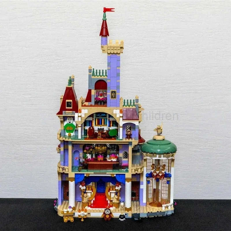 DISNEY 2916 Pieces Castle Model of Beauty Beast Girls Gifts Educational Building Blocks Bricks Birthday Gift Decoration Toys W250627