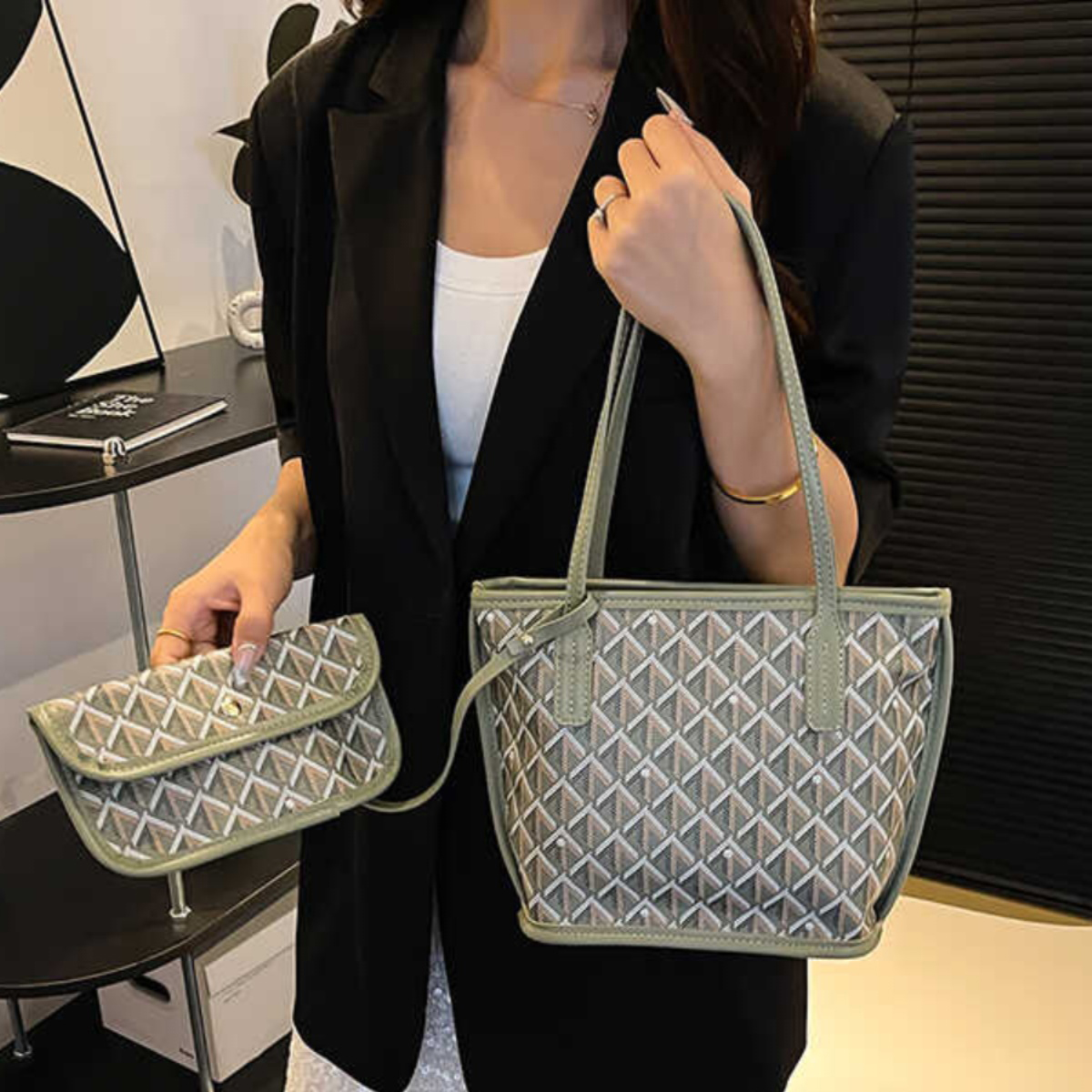 Handbag Designer Bag Fashion Shoulder Bag Tote Handbag Luxury Crossbody High Quality Leather Beach Bag Ladies Large Capacity Composite Commuter Shoppi