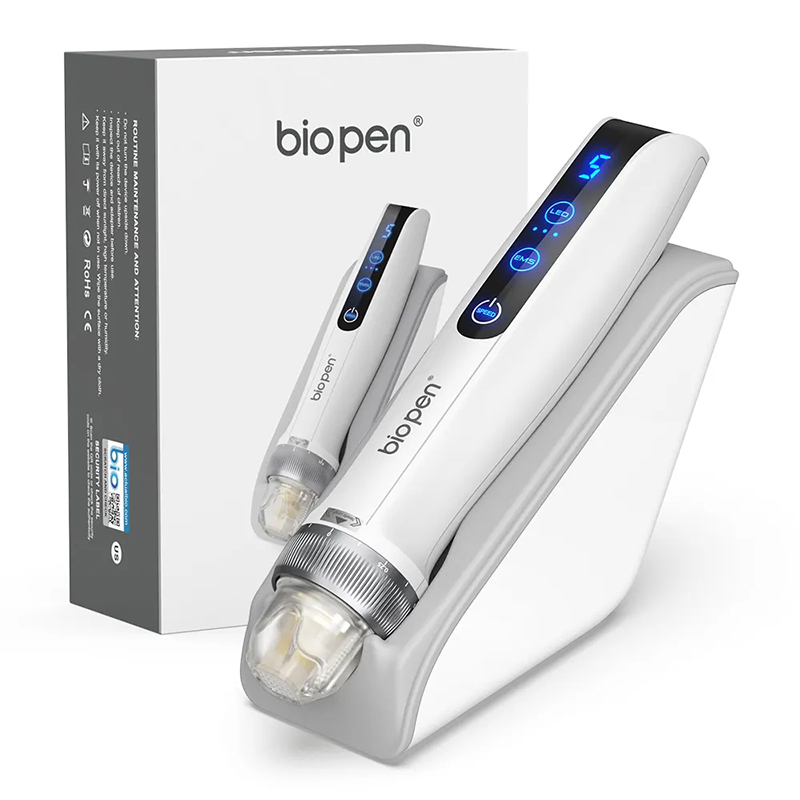 Derma Pen Q2 Professional Bio-Pen for At-home Acne & Skin Renewal with EMS & LED Lights Biopen Micro Needling Therapy