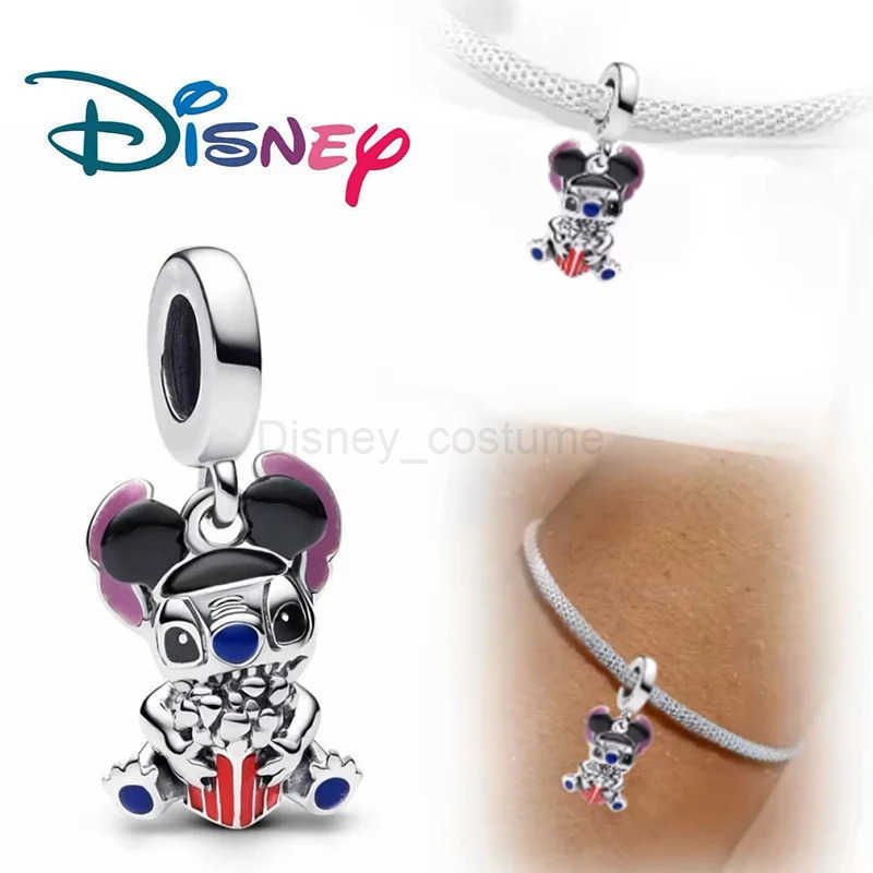 Disney s Popular Cartoon Stitch And Angel Charm Beads Suitable For Female DIY BraceletsSymbolizing Friendship Pendant Gifts X250627