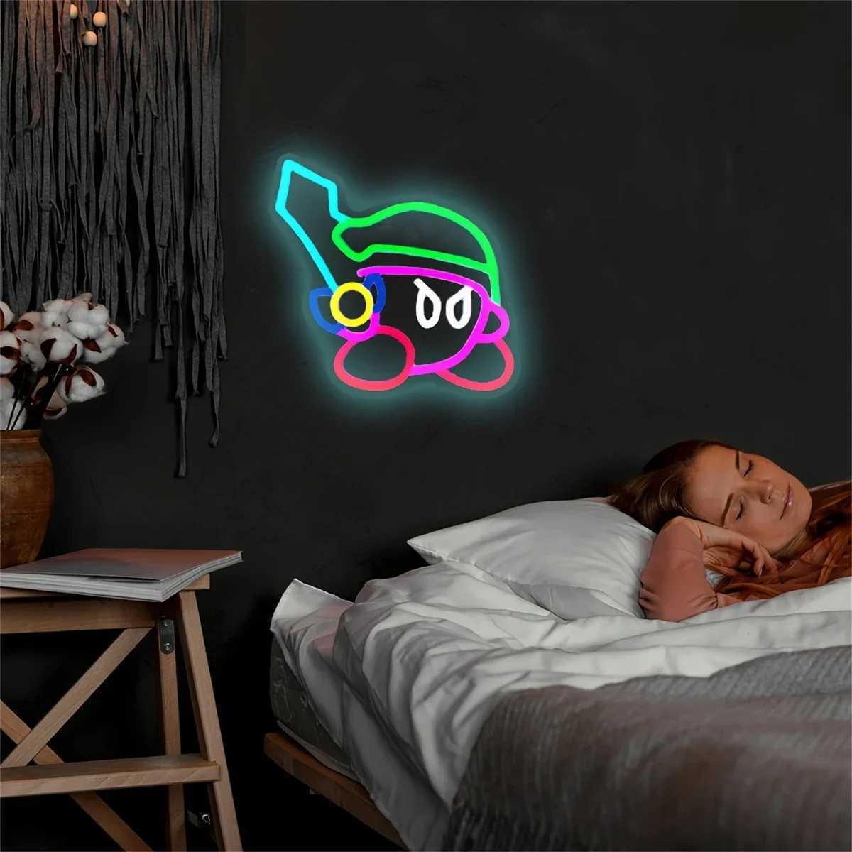 Cartoon Character Neon Sign Light - Game Pet LED Wall Accent for Bedroom Living Room Decor Theme Party PropsXJ250626