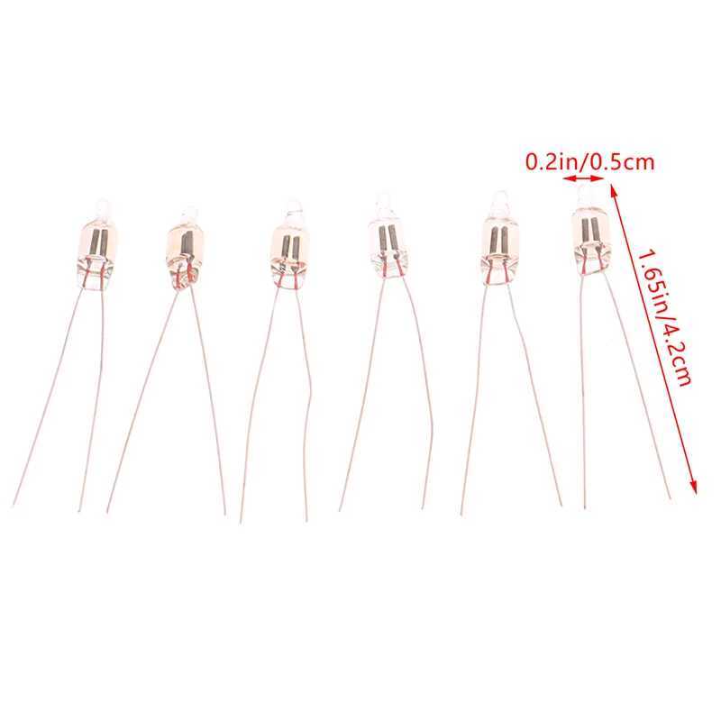 20Pcs Neon Indicator Light Red Signs 5mm Lamp Glow 5X13mm 220v Bulbs Switch Button XJ250626