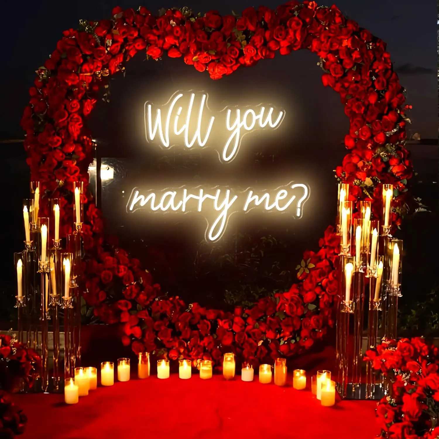 Will You Marry Me Neon Sign Custom Bedroom Bar Wedding Engagement Party Home Wall Decoration Personalized Gift For Her XJ250626