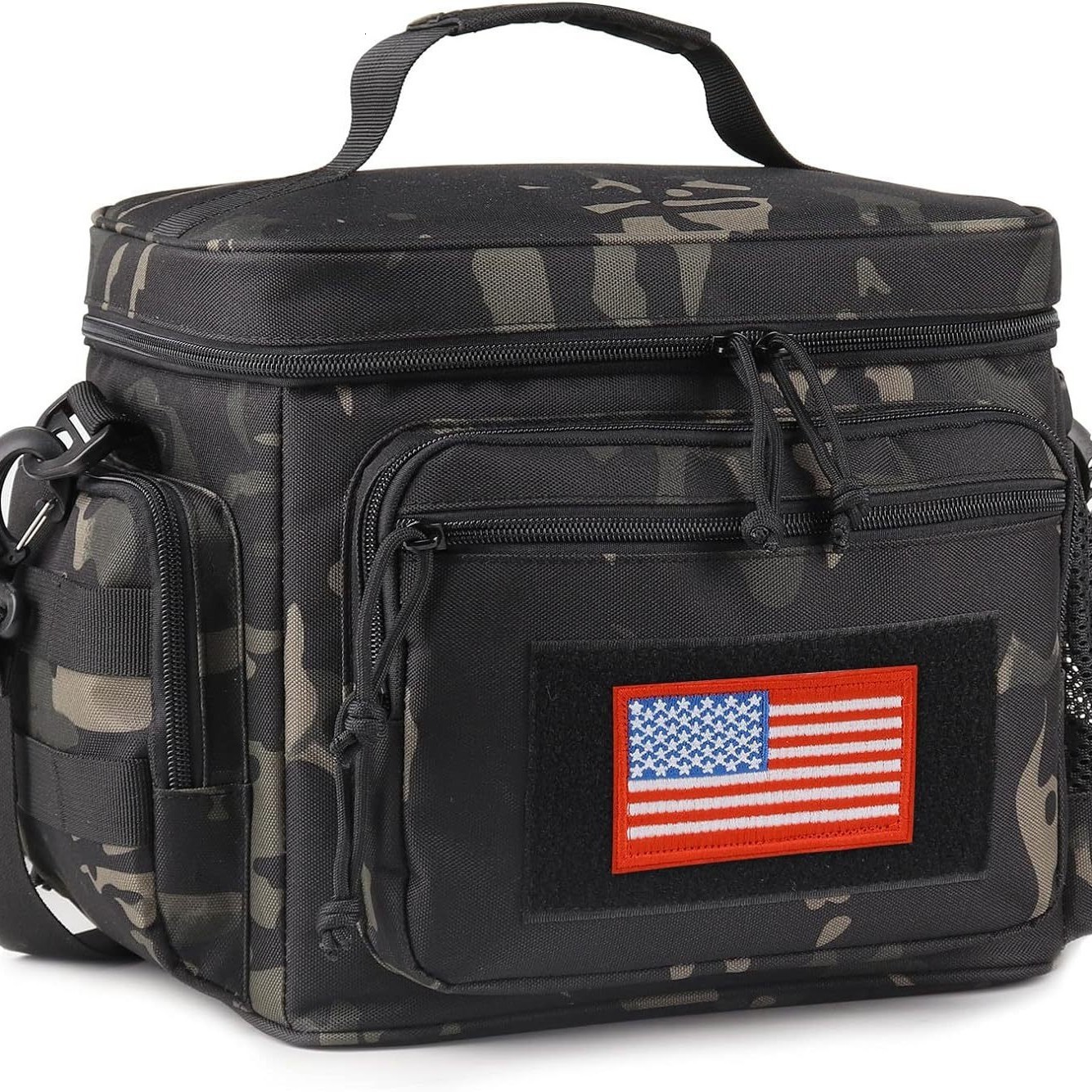 Picnic Insulated Bag Portable Aluminum Foil Fresh-Keeping Bag Outdoor Camping Cooler Bag Waterproof Oxford Cloth Handheld Insulation Bag 241122