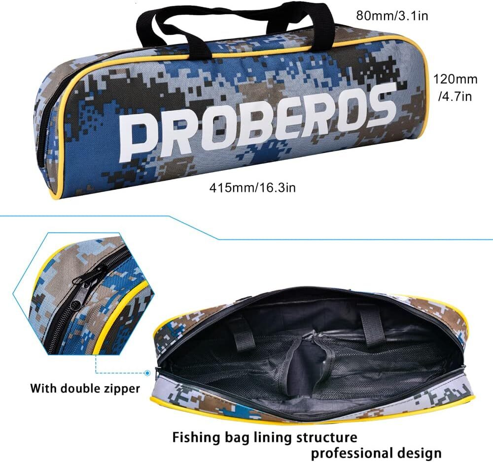 6.9 Feet Carbon Fiber Telescopic Rod with Spinning/Baitcasting Reel Combo, Saltwater Sea, Freshwater, Bass Fishing Gear Set