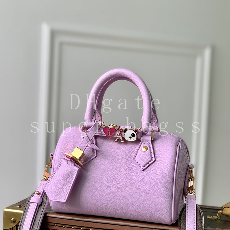 Mirror quality handbag Nano Speedyyy Mini Crossbody bag Luxury Designer Bag Embossed cowhide genuine leather wallet 18CM Shoulder Bag with Box LS01B3