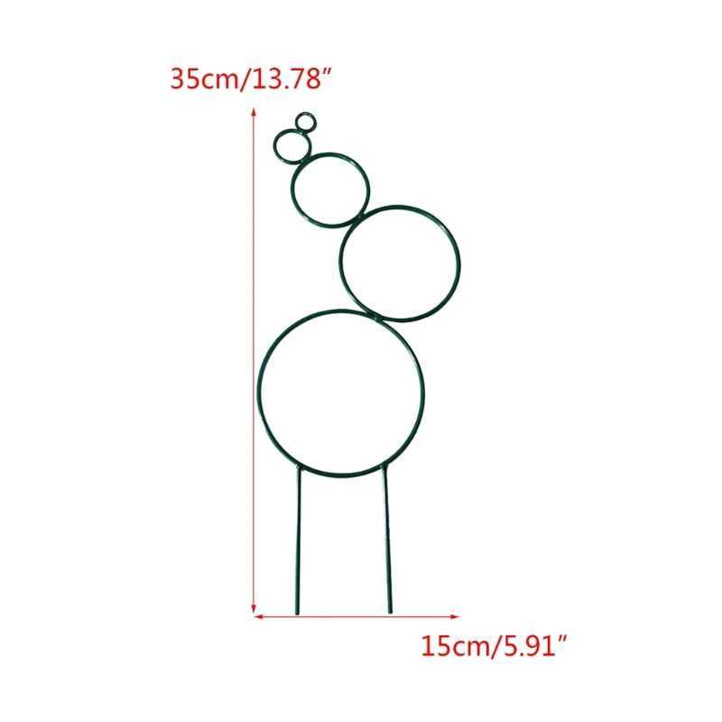 Garden Trellis for Climbing Plant Iron Pot Trellis Round Shape Wire Indoor Rack A0KF X250627