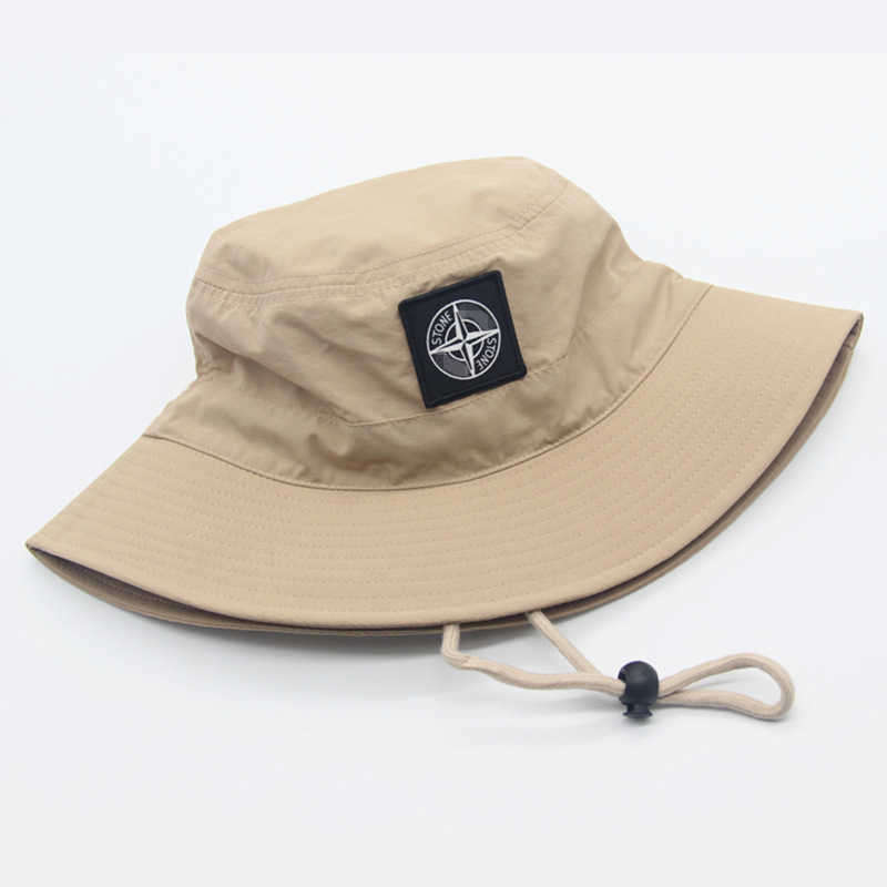 New Drawstring Fisherman Hat Bucket Hat for Women and Men Summer Outdoor Waterproof Fishing H250626 R7F6